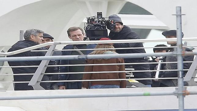 George Clooney se deja ver por primera vez en el rodaje de «Tomorrowland»