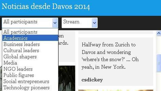 Sigue en ABC.es el Foro Económico Mundial Davos 2014