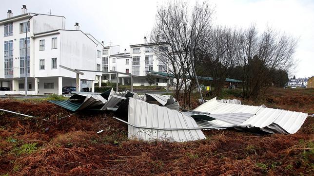 Un millón de euros en daños por el temporal que azota Galicia