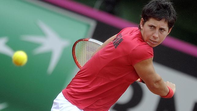 Carla Suárez aventaja a España