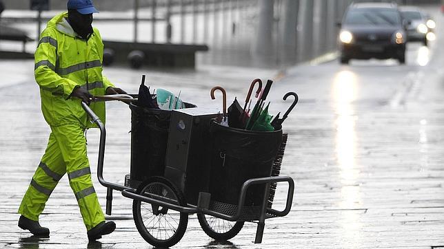 Los paraguas tenían las horas contadas en Santiago