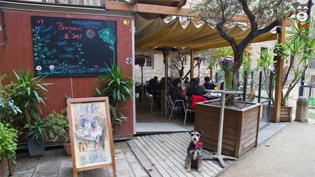La terraza de El Jardí es un rincón situado en el modernista complejo del hospital de Sant Pau