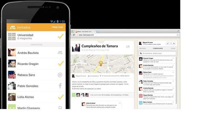 Meets: una «app» para crear planes personalizados