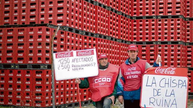 Los sindicatos rechazan la propuesta final de Coca-Cola y piden la mediación del Gobierno
