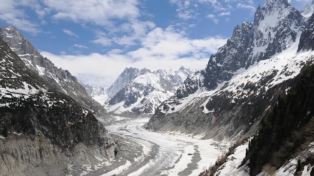 Le Mer de Glace, en mayo de 2013