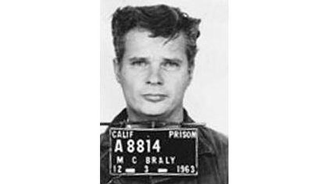 Malcolm Braly, en una de las imágenes de su ficha policial