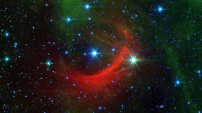 Una estrella fugitiva choca contra la Vía Láctea