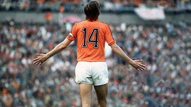 Joahn Cruyff, con la camiseta de Holanda