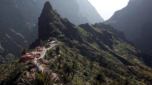 Caserío y barranco de Masca, en Tenerife