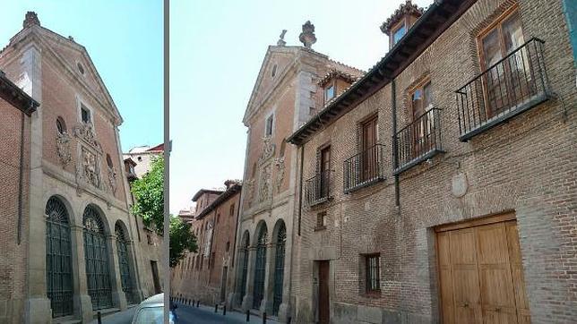 Fachada y triple portada del convento de las Trinitarias descalzas de Madrid