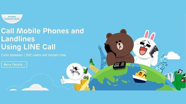 LINE se acerca a Skype y permite llamar a líneas fijas y a móviles