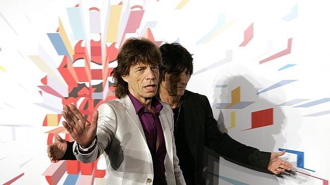 Mick Jagger y Ron Wood