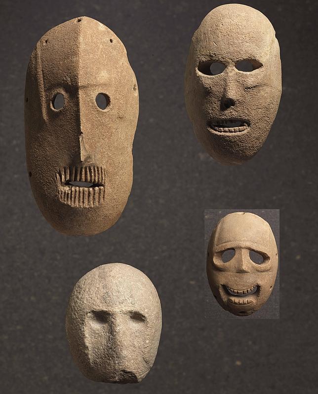 Israel exhibe la mayor colección de máscaras prehistóricas del mundo