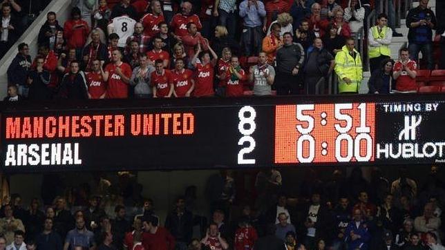 Manchester United-Arsenal (8-2), un resultado en la historia más negra del Arsenal