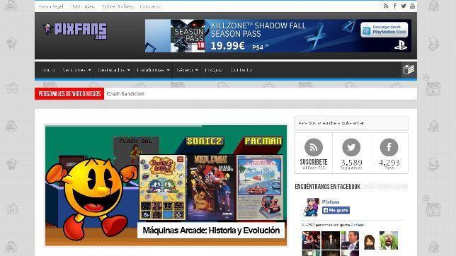 Screenshot «Pixfans»