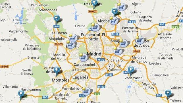 El tráfico, en directo: Muy congestionado el nudo sur por un accidente en el Puente de los Franceses