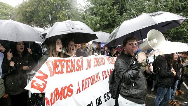 Los estudiantes gallegos, en huelga contra la Lomce