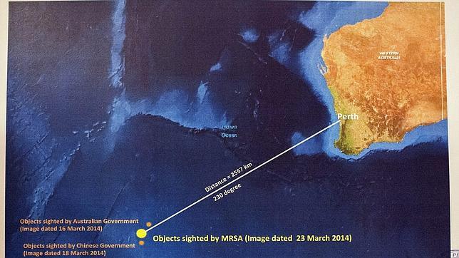 Australia suspende la búsqueda aérea del avión malasio por el mal tiempo