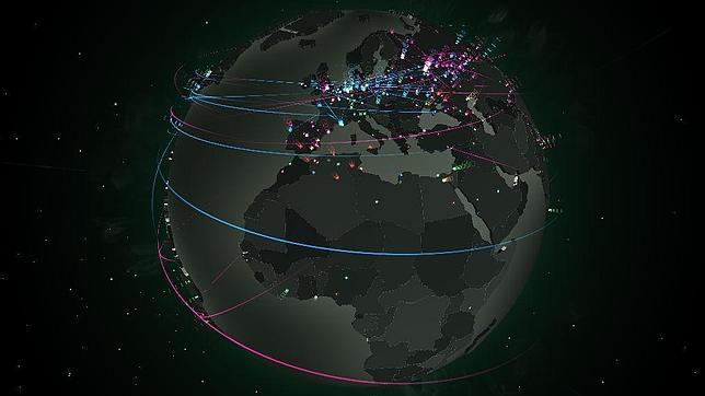 Asombroso: la ciberguerra en el mundo en tiempo real