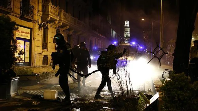 Once detenidos en Madrid por las agresiones del 22-M a la Policía