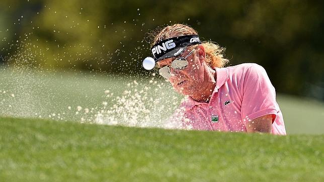 Miguel Ángel Jiménez, mejor español en el arranque del Masters