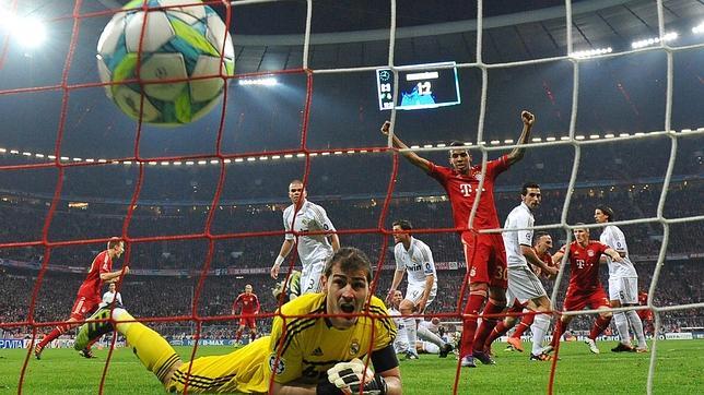 Casillas, superado en el Allianz Arena