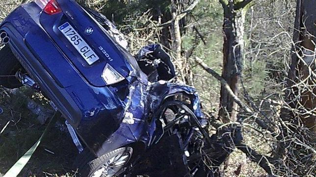 Un vehículo accidentado