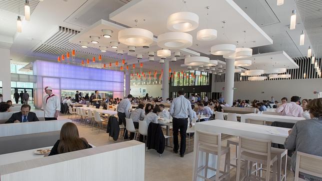 Vista de uno de los comedores del complejo BBVA en Las Tablas