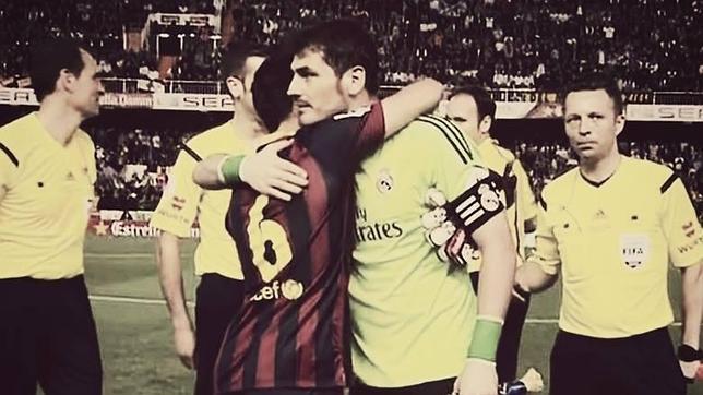Real Madrid-Barcelona: Casillas y Xavi firmaron la paz en la final de Copa