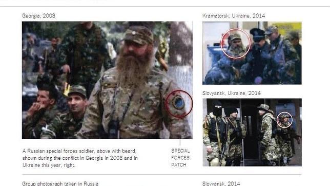 Ucrania identifica con fotos a milicianos rusos desplegados en el este del país