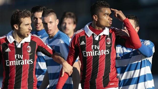 Kevin-Prince Boateng, en el partido ante el Pro Patria