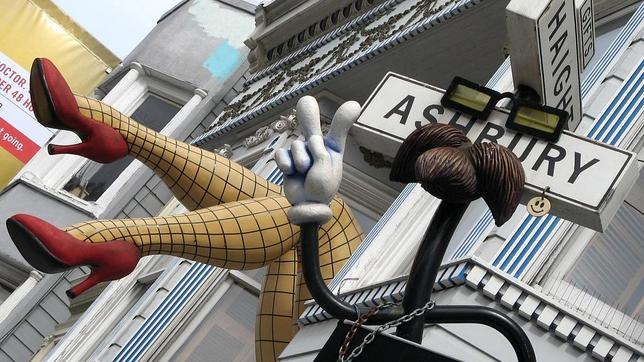 Una de las estamplas clásicas de Haight-Ashbury