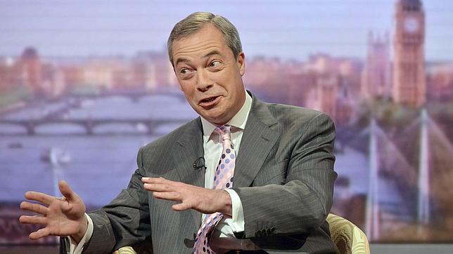 Nigel Farage el pasado domingo en la BBC