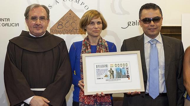 La peregrinación de san Francisco de Asís a Santiago, en el cupón de la ONCE