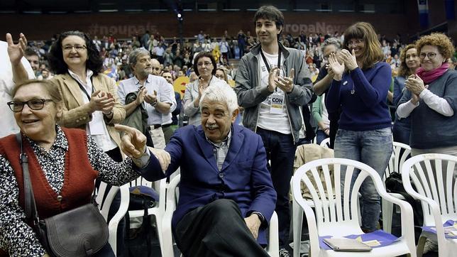Pasqual Maragall sale en apoyo de ERC y acude a su mitin central