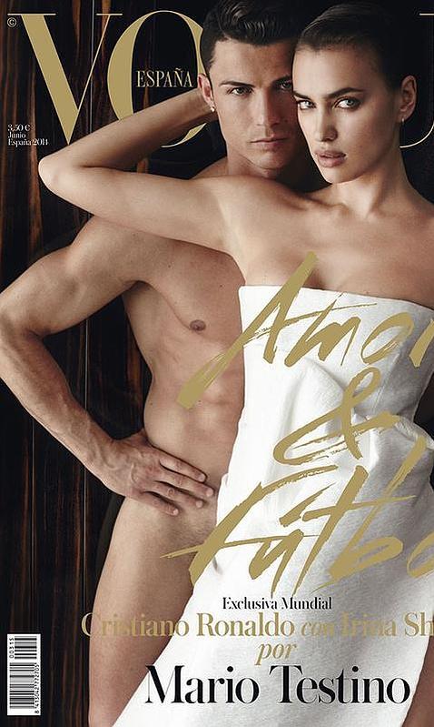 Irina Shayk y Cristiano Ronaldo, protagonistas de la portada de «Vogue»