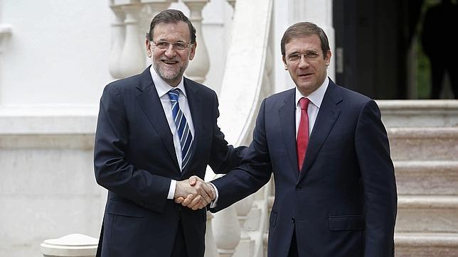 Rajoy se reúne con Passos Coelho horas antes de la final de Champions