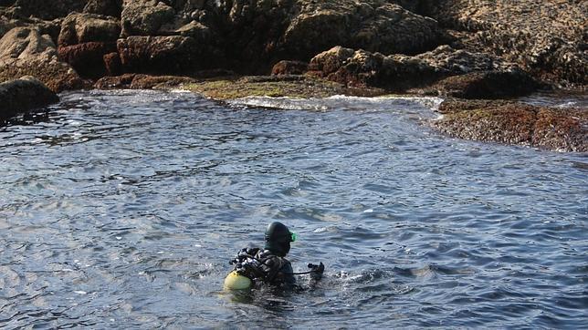 Sexto día de búsqueda del otro percebeiro desaparecido el jueves en A Guarda