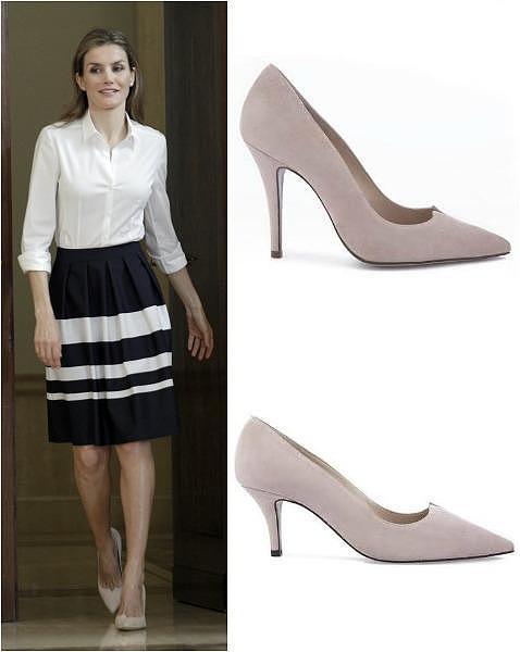 «Leonor» y «Sofía» visten a Doña Letizia por los pies