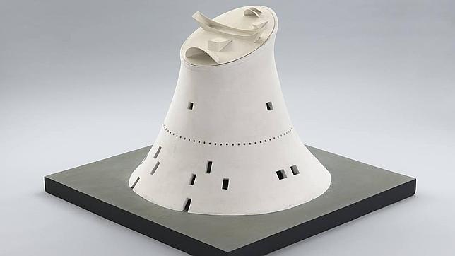 Asamblea, Chandigarh, 1961-1964. Maqueta de la estructura de la cubierta. Escayola y madera pintada. MoMA, Nueva York. Donación de Barbara Jakobson y del Architecture & Design Purchase Fund, 2010.