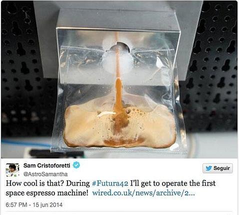 La astronauta italiana será la primera en tomarse un café en el espacio