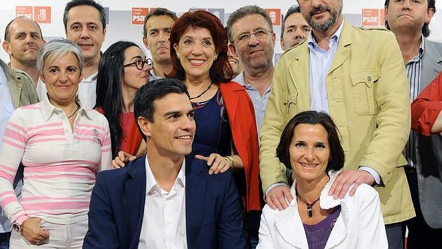 Pedro Sánchez en un acto con la militancia