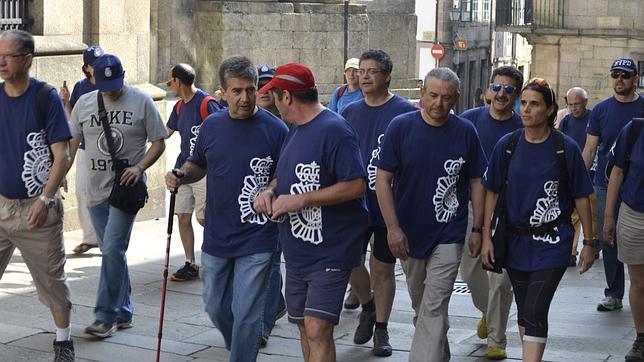 Ignacio Cosidó termina el Camino con una expedición de policías peregrinos