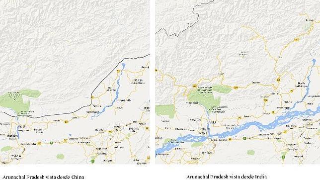 Así se ven las fronteras en Google Maps según el país en el que esté el usuario