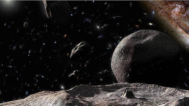 Ilustración de la nube de Oort