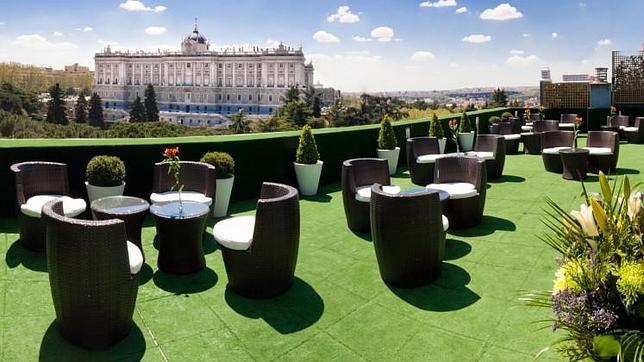 La azotea del hotel tiene aforo limitado