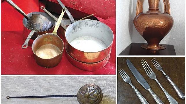 Objetos de las cocinas del hotel Santa María de El Paular