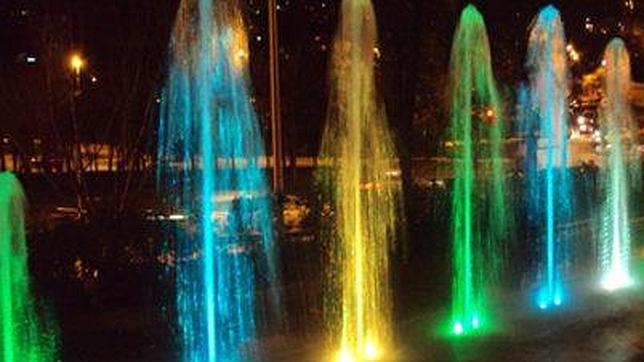 Vista de las fuentes del barrio de Horta