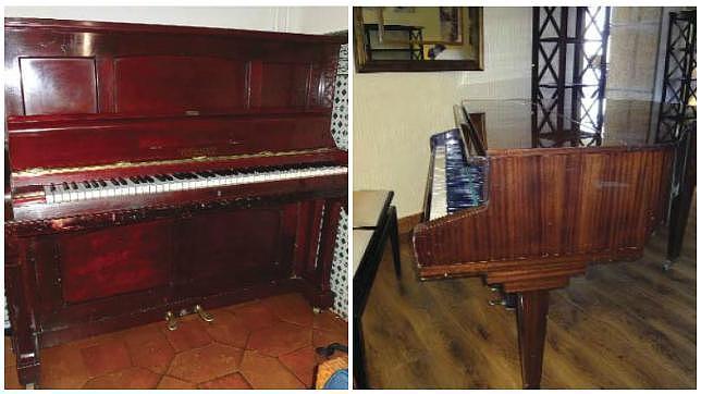 Pianos del hotel a subasta