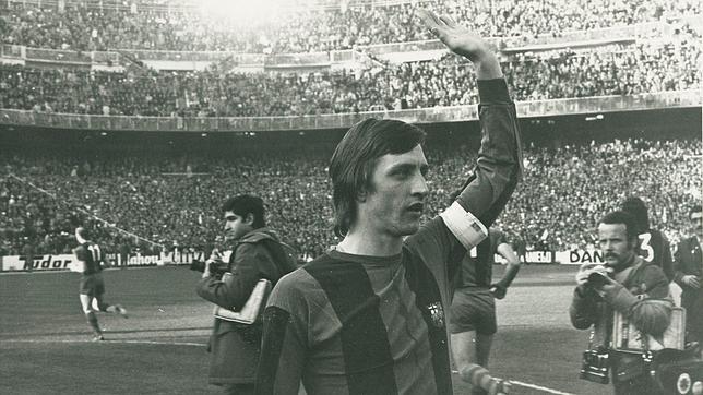 Johan Cruyff, con el Barcelona